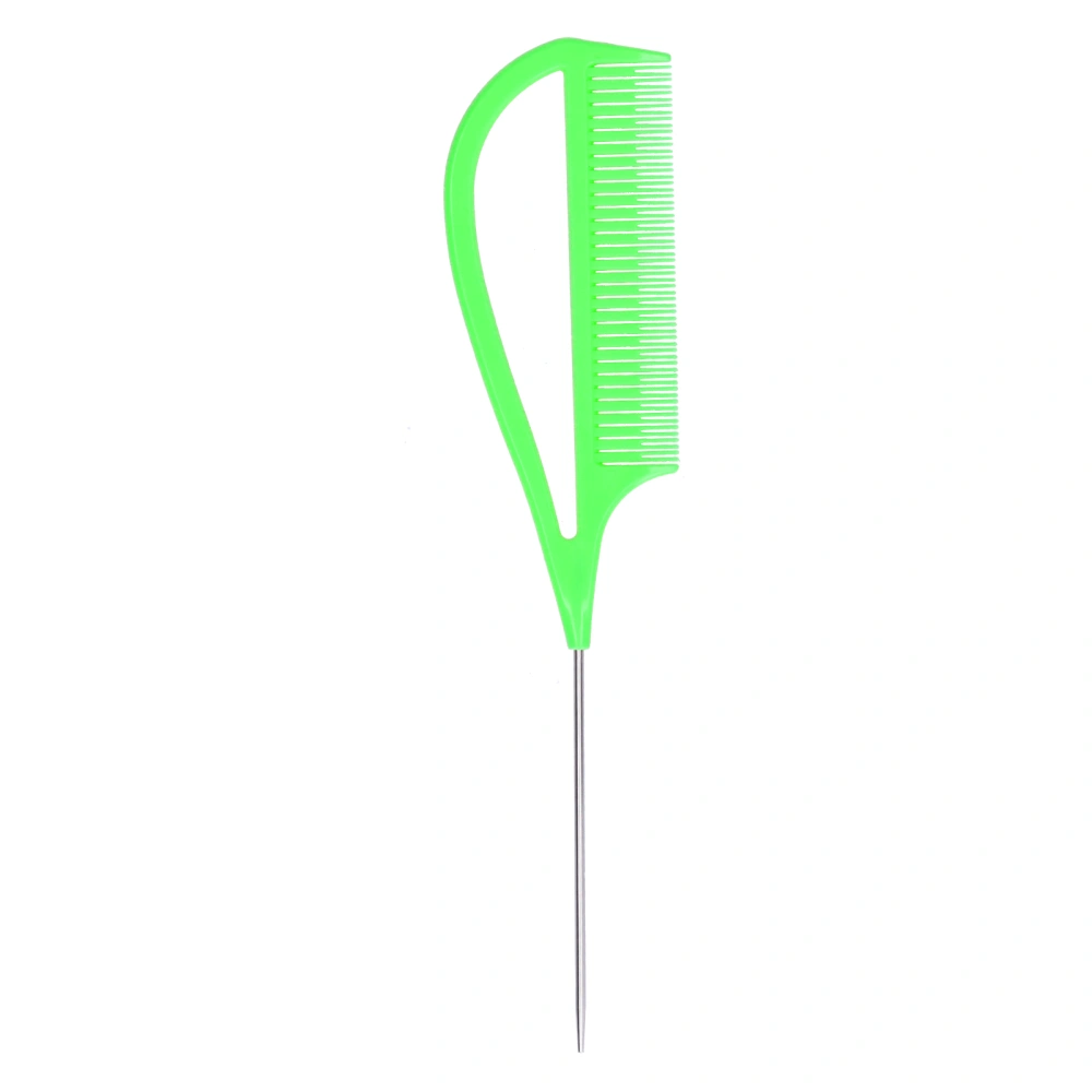 Hair Highlighting Tail Comb AntiStatic Hair Styling Comb for Barber Salon Home(Green )