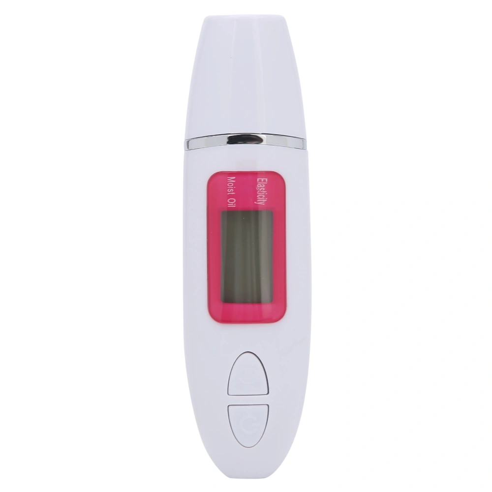 Multifunctional Skin Moisture Tester LCD Display Facial Skin Water Oil Sensor AnalyzerWhite