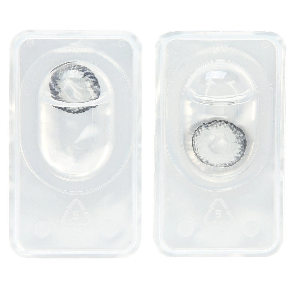 2pcs 14.5mm Soft Hydrophilic Color Contact Lens Cosmetic Colored Contact Lenses 0 Diopter Gray