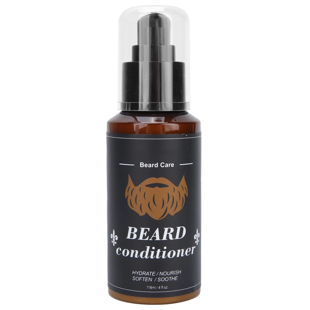 118ML Professional Beard Oil Conditioner Men's Facial Beard Oil Beard Deep Conditioner