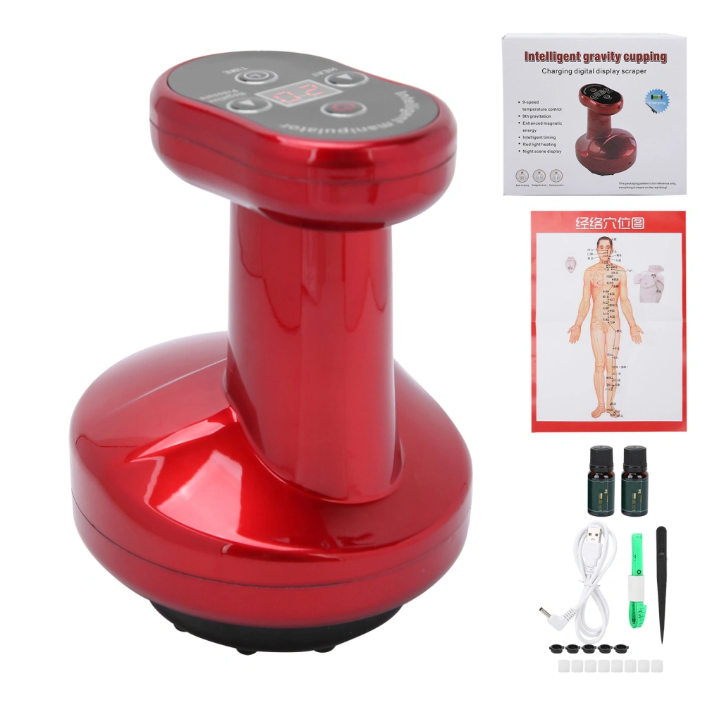 Rechargeable Electric Body Scraping Machine Negative Pressure 9 Gears Cupping Instrument