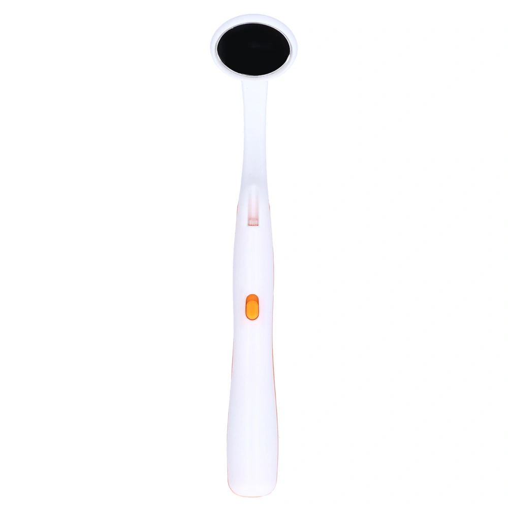 AntiFog Plastic Dental Mirror Teeth Inspection LED Light Mirror Dentist Oral Care Mirror(Orange )