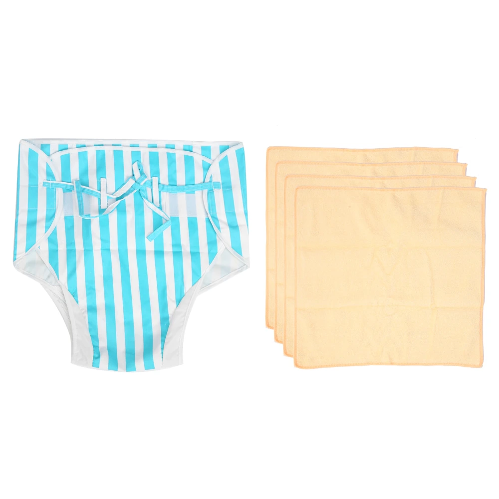 Unisex Reusable Elderly Diaper Waterproof Breathable Diapers Underwear with Towel Mat