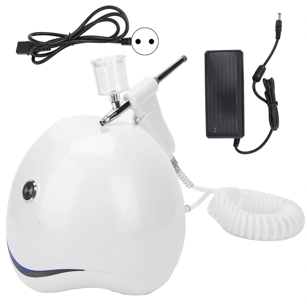 Water Oxygen Injection Airbrush Skin Rejuvenation Airbrush Skin Care Machine 110‑240V WhiteEU Plug