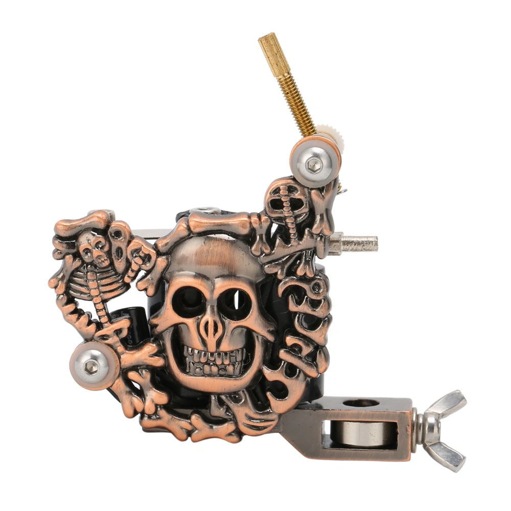 Skull Pattern Coil Tattoo Machine Traditional Body Art Tattoo Device for Tattoo Artist