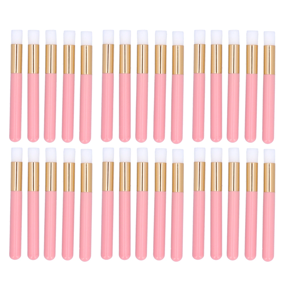 30Pcs Lash Shampoo Brushes Peel Off Blackhead Brushes for Eyelash Extension Nose CleansingPink