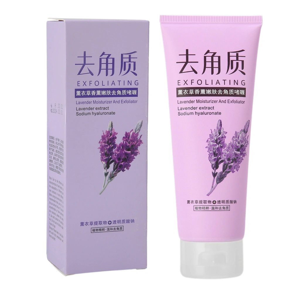 120g Lavender Extract Exfoliating Gel Remove Cuticles Grease Deep Pore Cleaning Gel