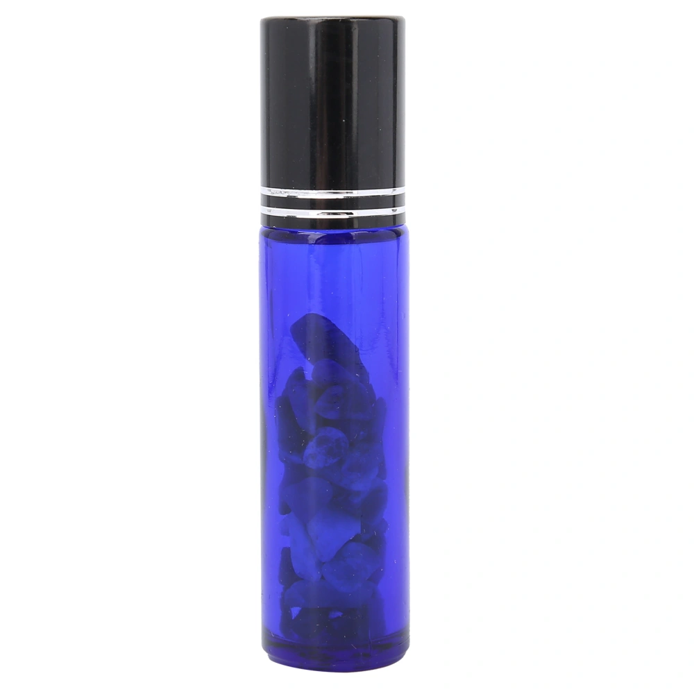 Professional Blue Essential Oil Roller Bottle Simple Portable Glass Roll on Bottle 10ML(BlueVein Ball )