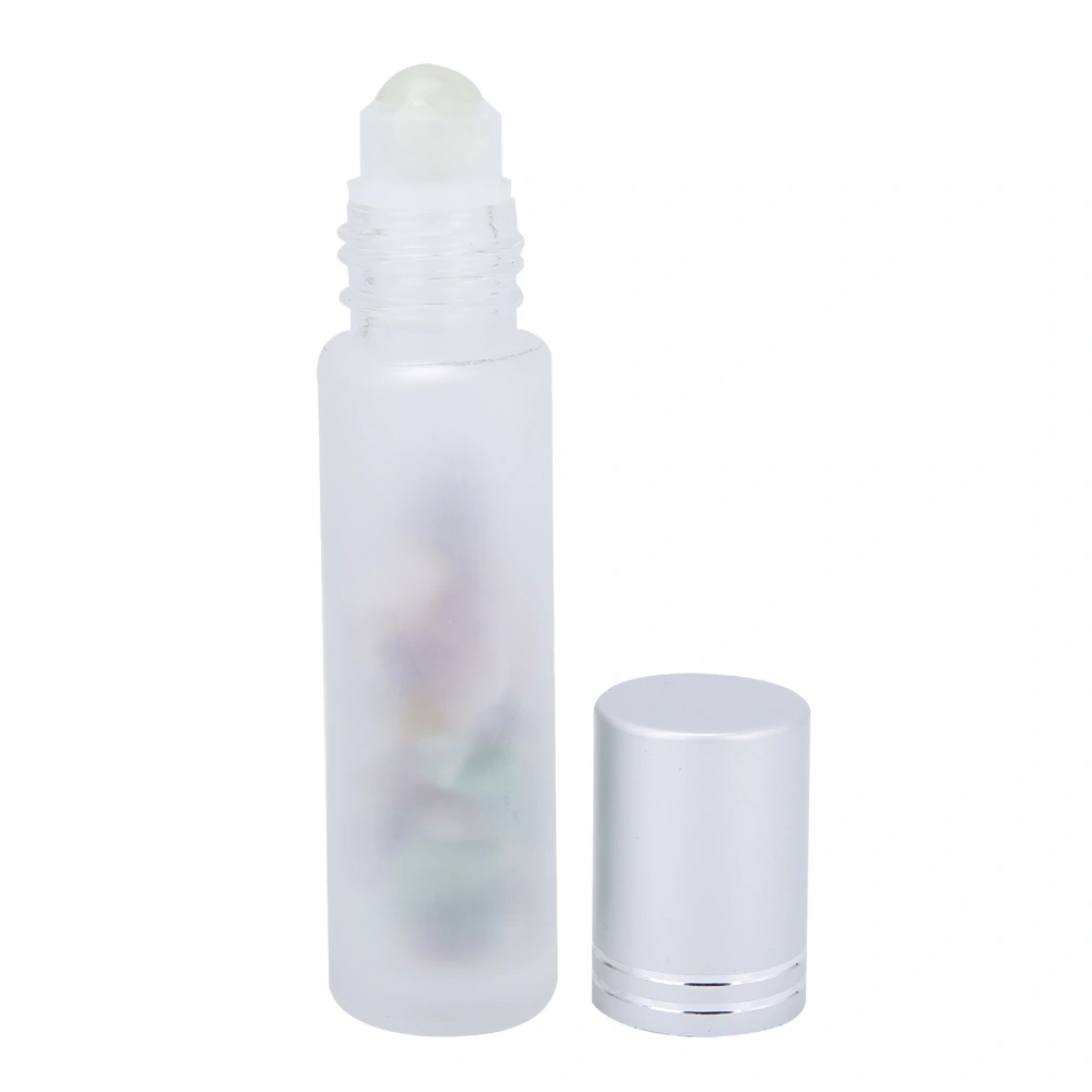 Professional Frosted Essential Oil Roller Bottle Glass Roll on Bottle for Health Care 10mlFluorite Ball