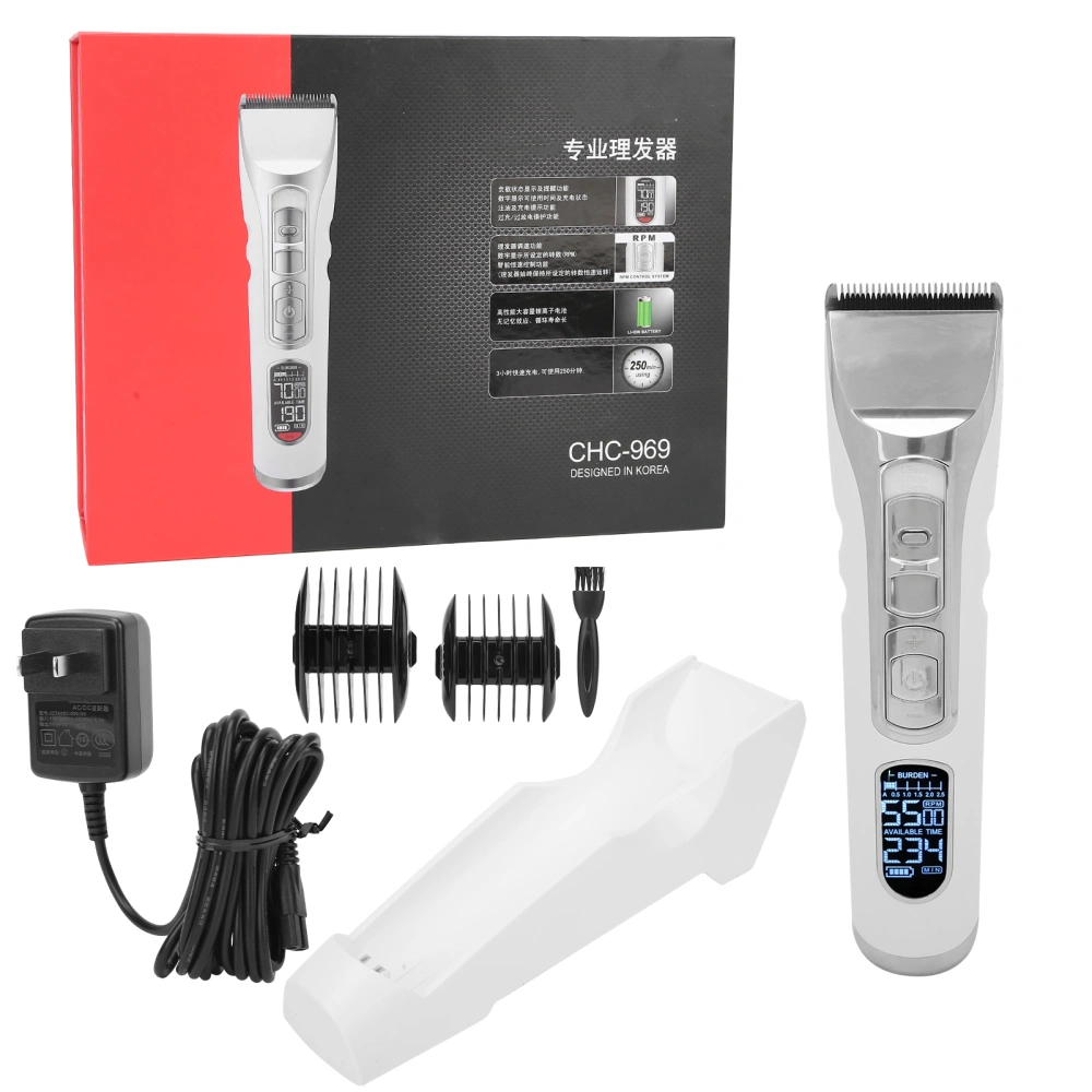 Hair Clippers Hair Cutting Shaping Trimming Rechargeable Hair Trimmer Kit US Plug 100‑240V CHC‑969