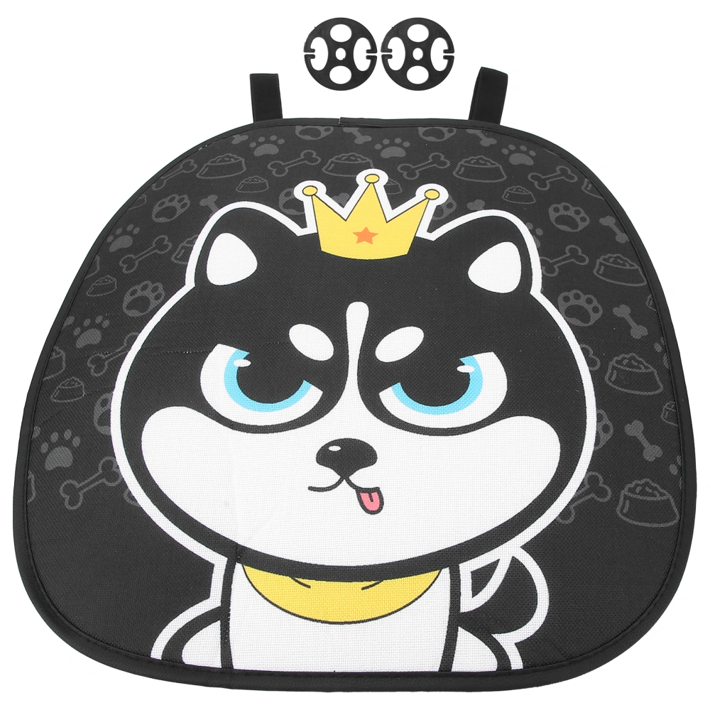 Cute Cartoon Dog Pattern Seat Cushion Breathable Cool Car Seat Cushion Mat Pad