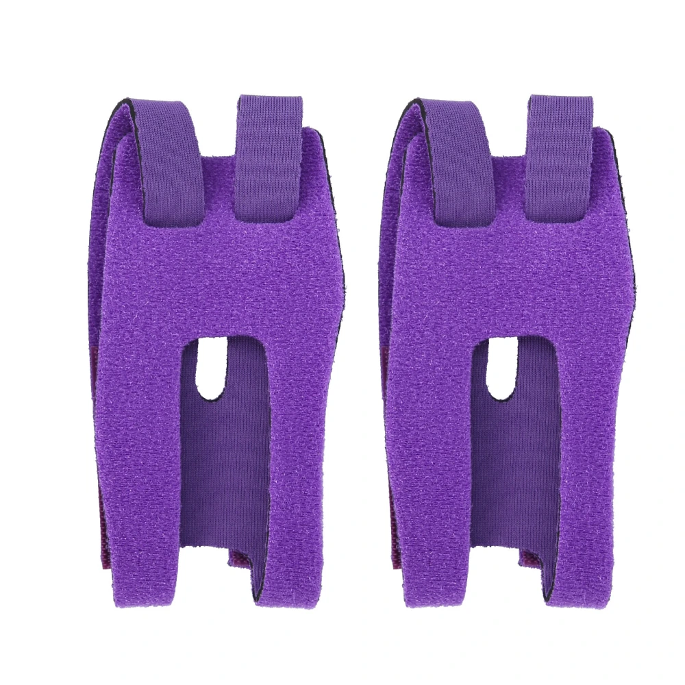 1 Pair Elbow Support Straps Breathable Elastic Fabric Sport Wristband Knee Support BracePurple L