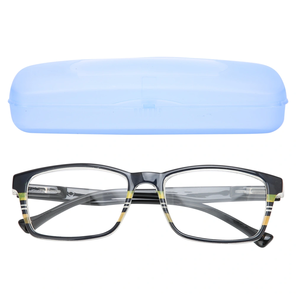 Eye Glasses Spectacles High Definition AntiSlip Reading Glasses for Women Men Elderly(+250 )