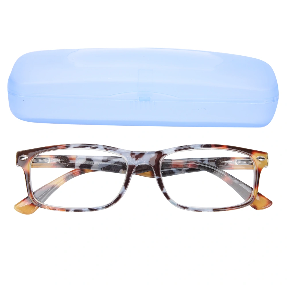 Blue Light Blocking Reading Glasses Exquisite Retro Elderly Presbyopic Glasses with Box(+400 )