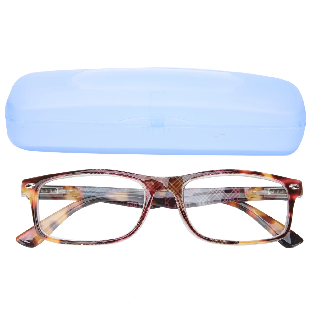 Blue Light Blocking Reading Glasses Unisex Simple Retro Portable Presbyopic Glasses+200