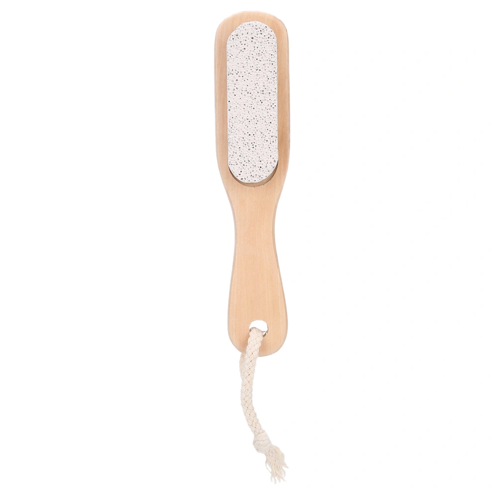 Foot File Dead Skin Callus Removing Pumice Stone Foot Pedicure Tool with Wooden Handle