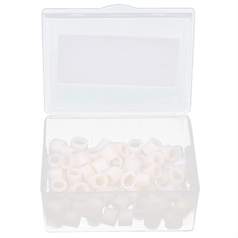 100pcs Dental Code Rings Orthodontic Silicone Dental Color Code Rings Accessory SuppliesWhite