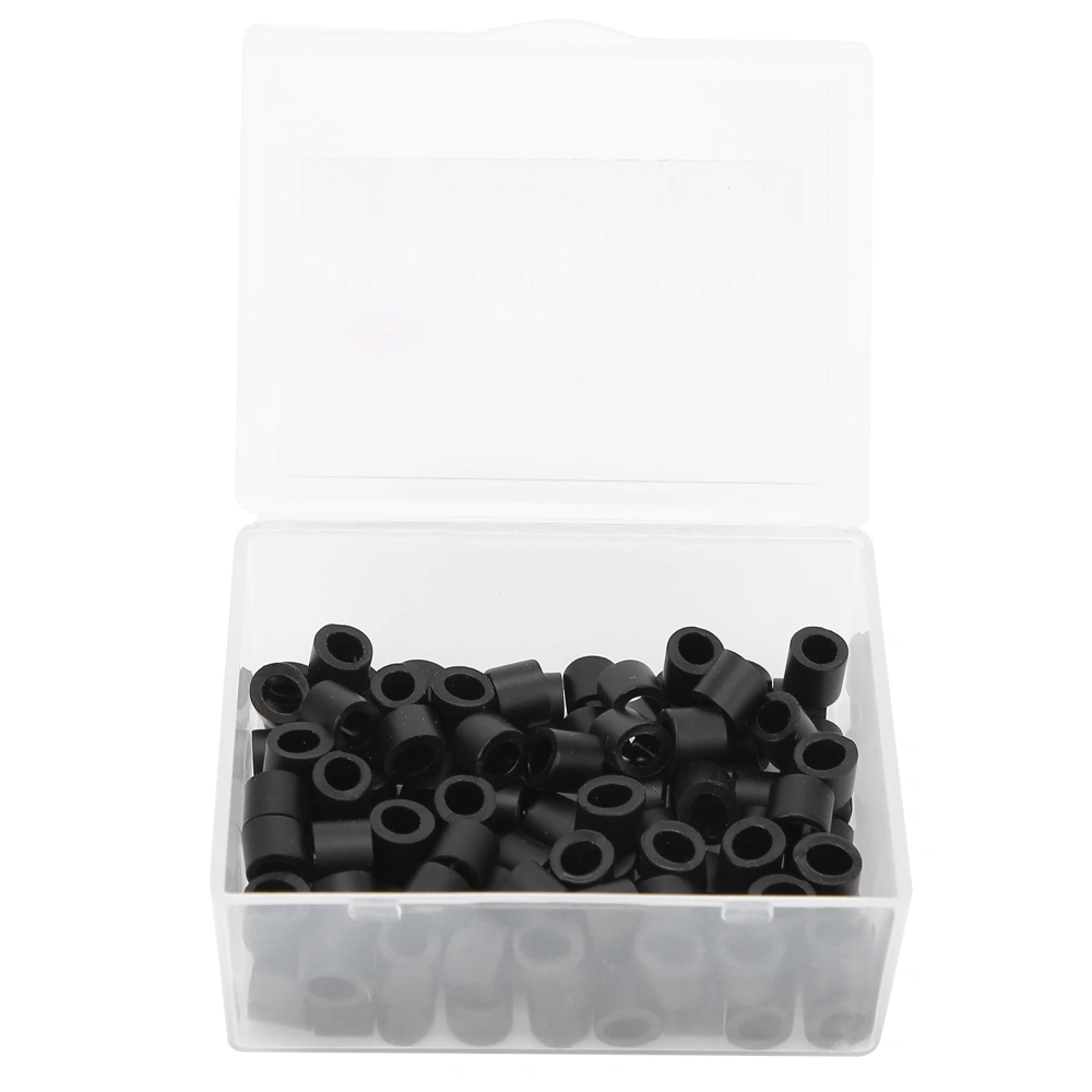 100pcs Dental Code Rings Orthodontic Silicone Dental Color Code Rings Accessory SuppliesBlack