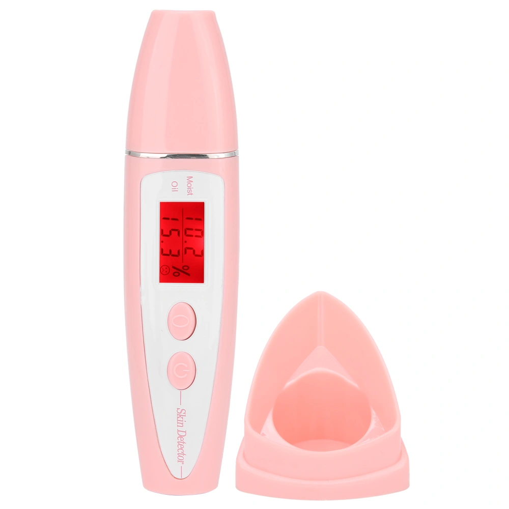 High Sensitive LCD Digital Skin Analyzer Moisture Water Oil Monitor Facial Skin TesterPink