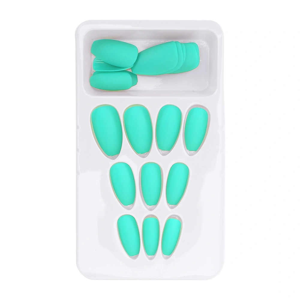 24pcs Matte False Nails Full Cover Fake Nail Tip Manicure Tool for Women and GirlsF139