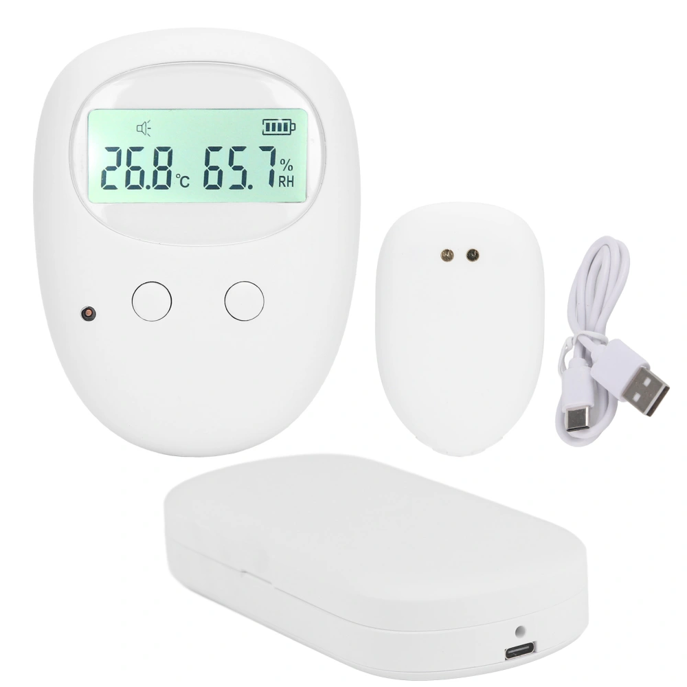 Wireless Bedwetting Alarm USB Rechargeable Sound Vibration Alarm Bedwetting Sensor