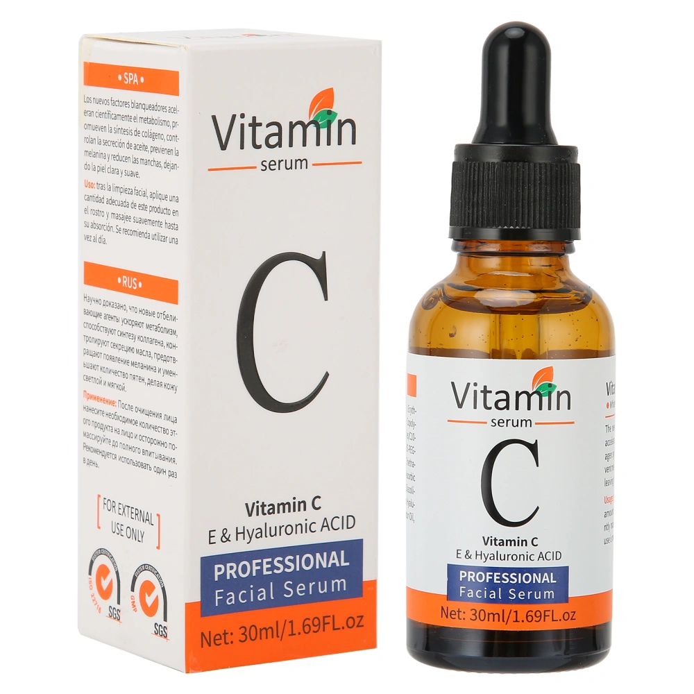 30ml Vitamin C Serum AntiAging Moisturizing Skin Repairing Brightening Face Serum