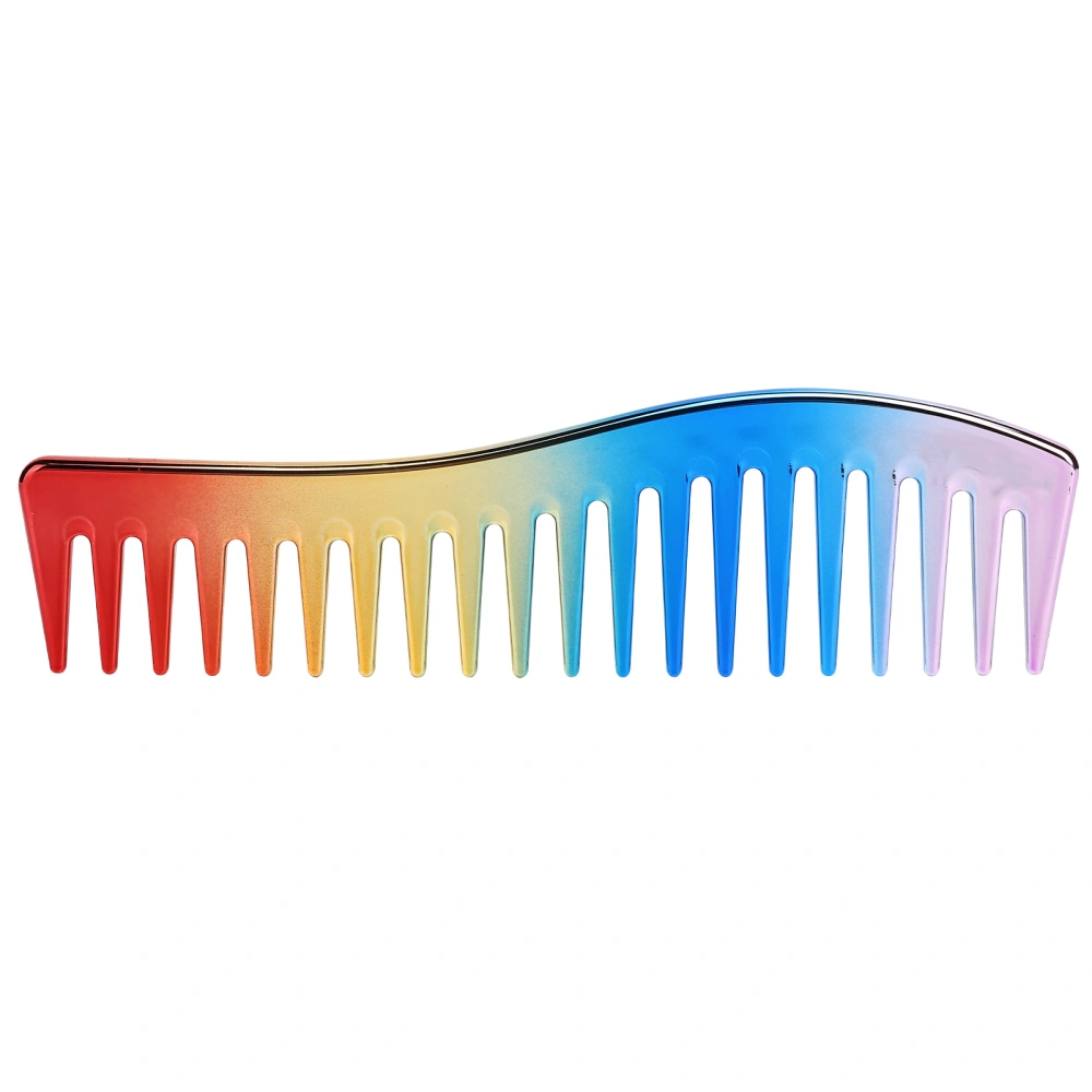 Wide Tooth Combs No Handle Hair Detangling Comb Large Salon Shampoo Comb for Men WomenIridescence