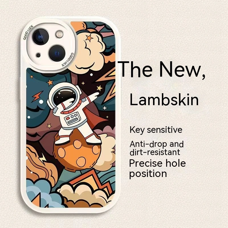 Fashion Sheepskin Astronaut Phone Case