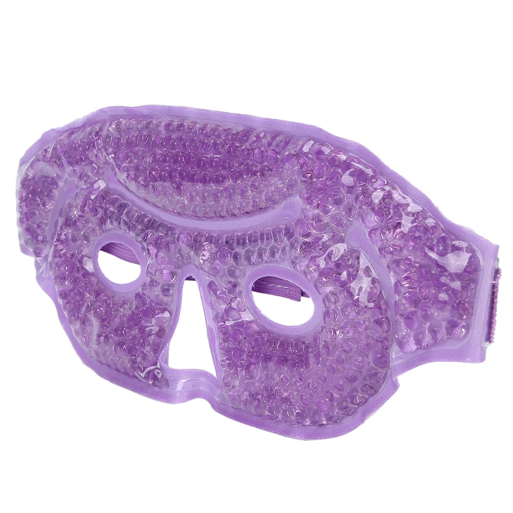 Hot Cold Therapy Gel Bead Eye Guard Edema Pain Relief Reusable Cooling Face Eye CoverPurple