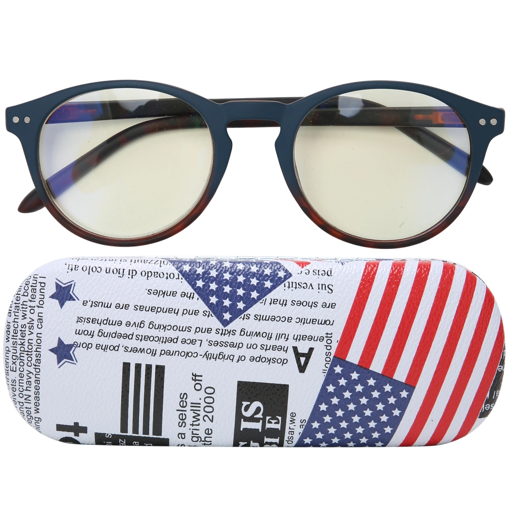 Fashionable Blue Light Blocking Reading Glasses Unisex Men Women Elderly Glasses(+400 )