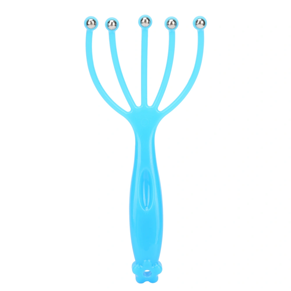 Scalp Massager Handheld Deep Relaxation Fatigue Relieve Head Scalp Massager ToolBlue