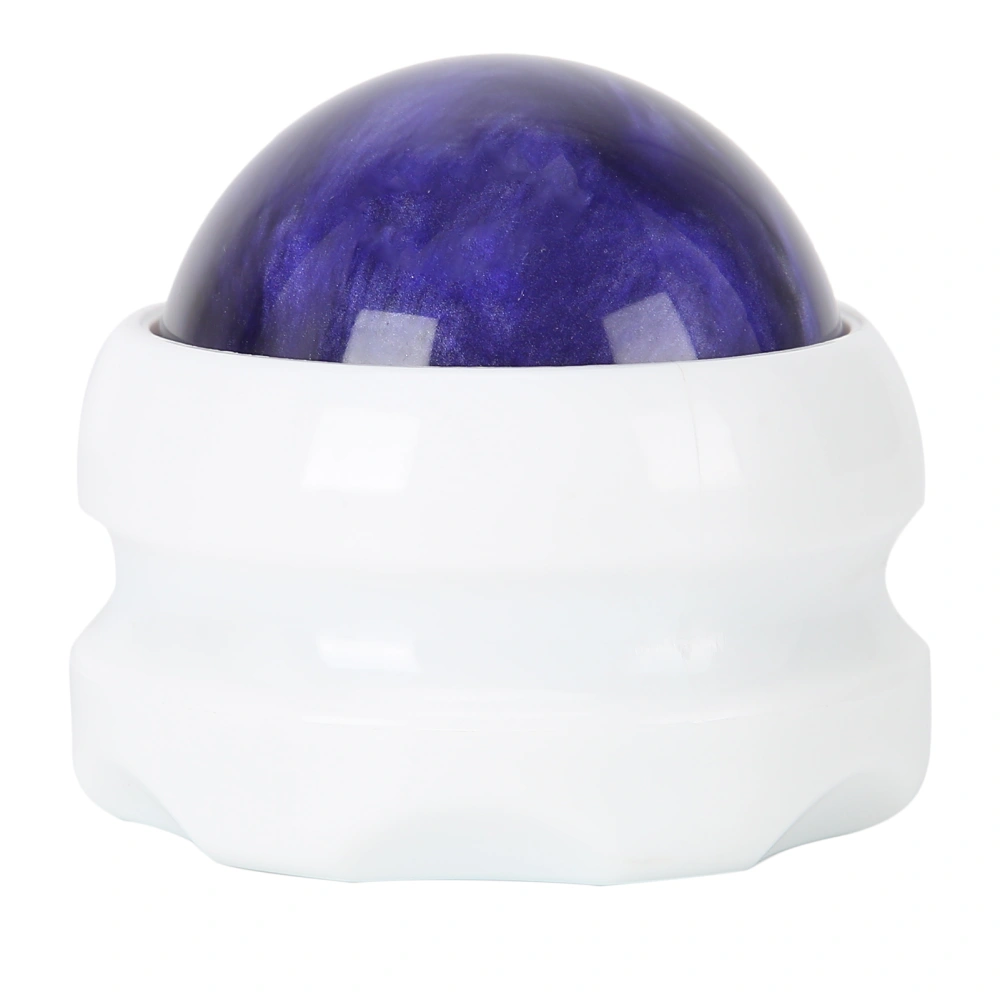 Essential Oil Massage Ball Muscle Relaxation Roller Ball Massager for Neck Leg Hand (White Base) Purple