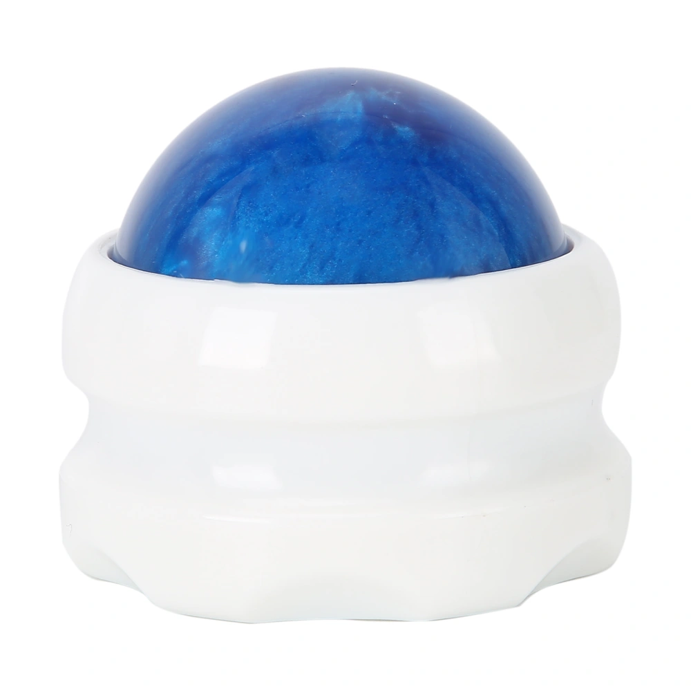 Essential Oil Massage Ball Muscle Relaxation Roller Ball Massager for Neck Leg Hand (White Base) Blue