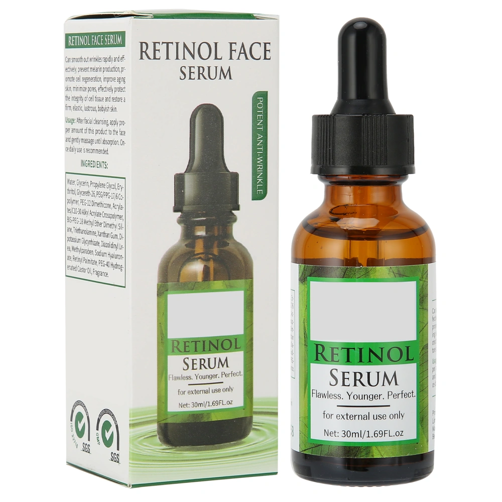 Retinol Serum Facial Skin Moisturizing Nourishing AntiAging Serum Solution 30ml