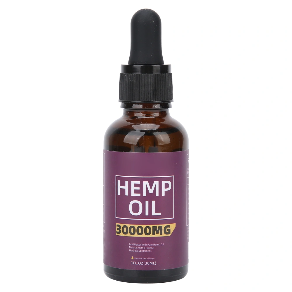 30,000mg Organic Hemp Oil Anxiety Stress Relief Sleep Aid Hemp Essential Oil Drops 30ml