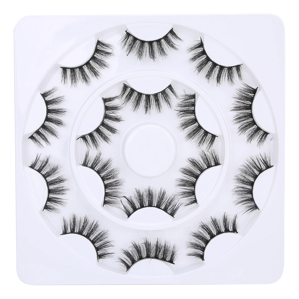 8 Pairs Three-Dimensional False Eyelashes Long Thick Curly False Lashes Eye Makeup ToolD21