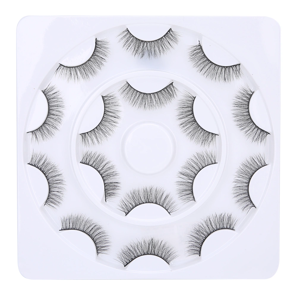 8 Pairs Three-Dimensional False Eyelashes Long Thick Curly False Lashes Eye Makeup ToolD28