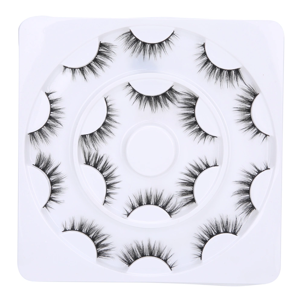 8 Pairs Three-Dimensional False Eyelashes Long Thick Curly False Lashes Eye Makeup ToolD48-1