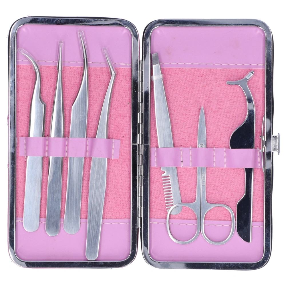 Grafting Eyelash Extension Tweezers Eyebrow Scissors Stainless Steel Eyelash Extension Tool Set