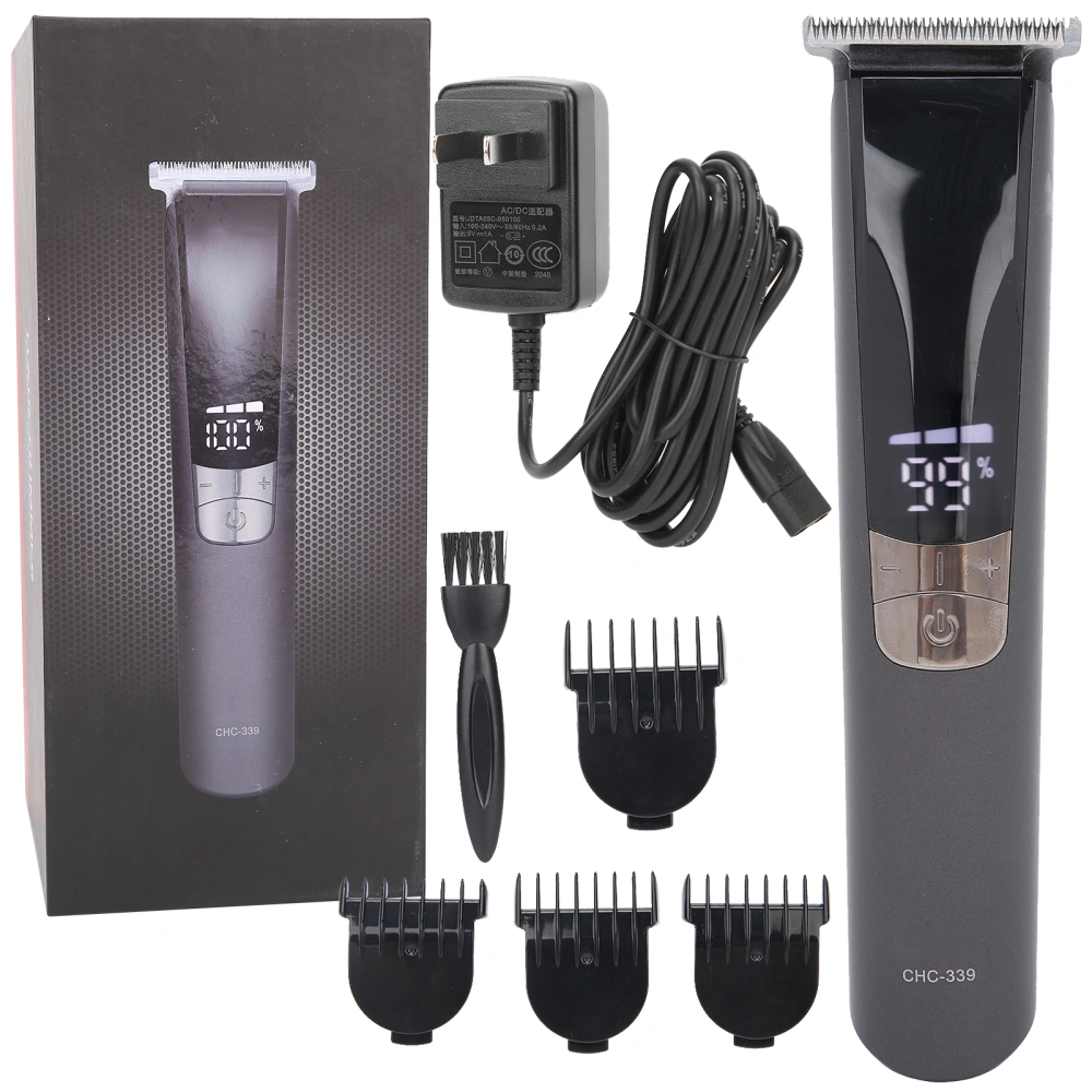 Electric Hair Clipper Men'S Haircutting Trimmer with 4 Guide Combs for Home Baber US Plug 100-240V