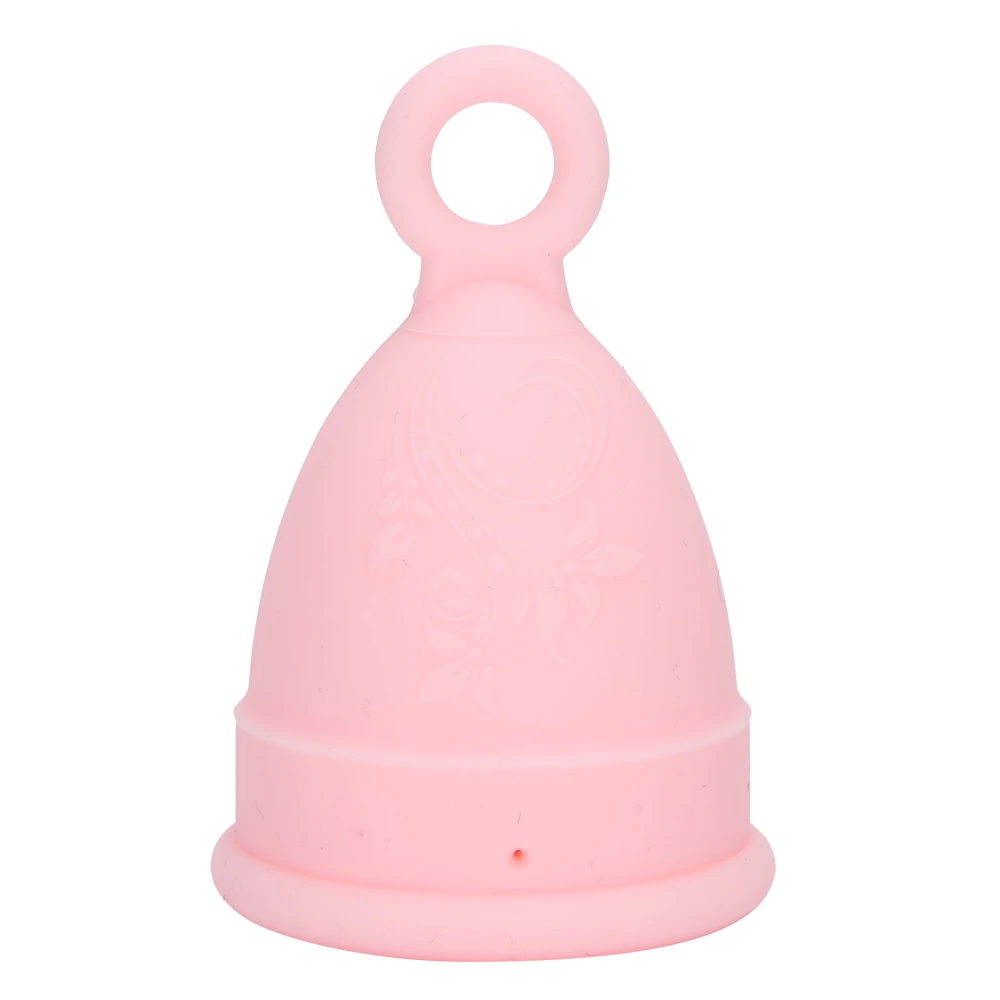 Silicone Menstrual Cup Women Soft Elastic Reusable Period Cup Female Body Care ToolPink L