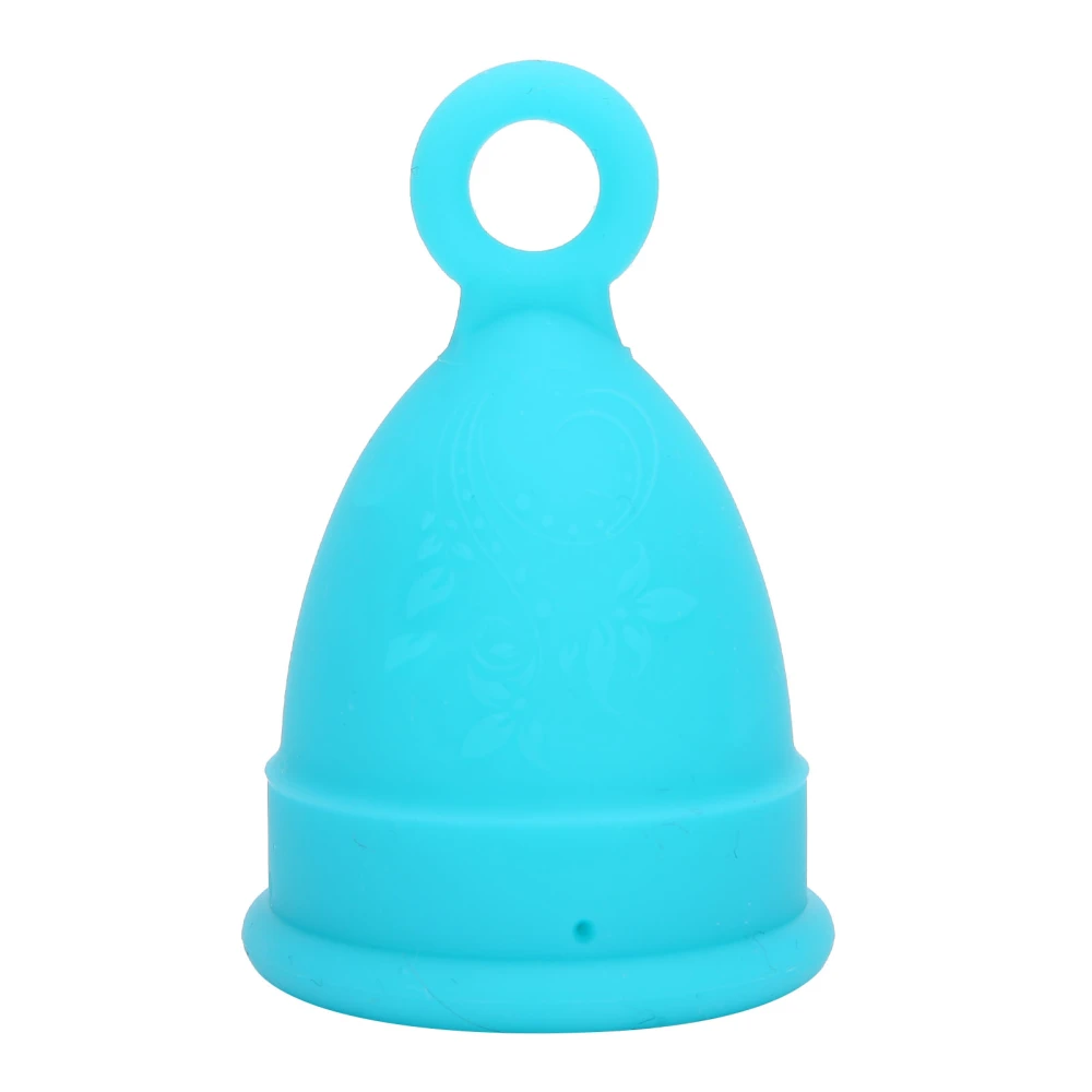 Silicone Menstrual Cup Women Soft Elastic Reusable Period Cup Female Body Care ToolBlue L