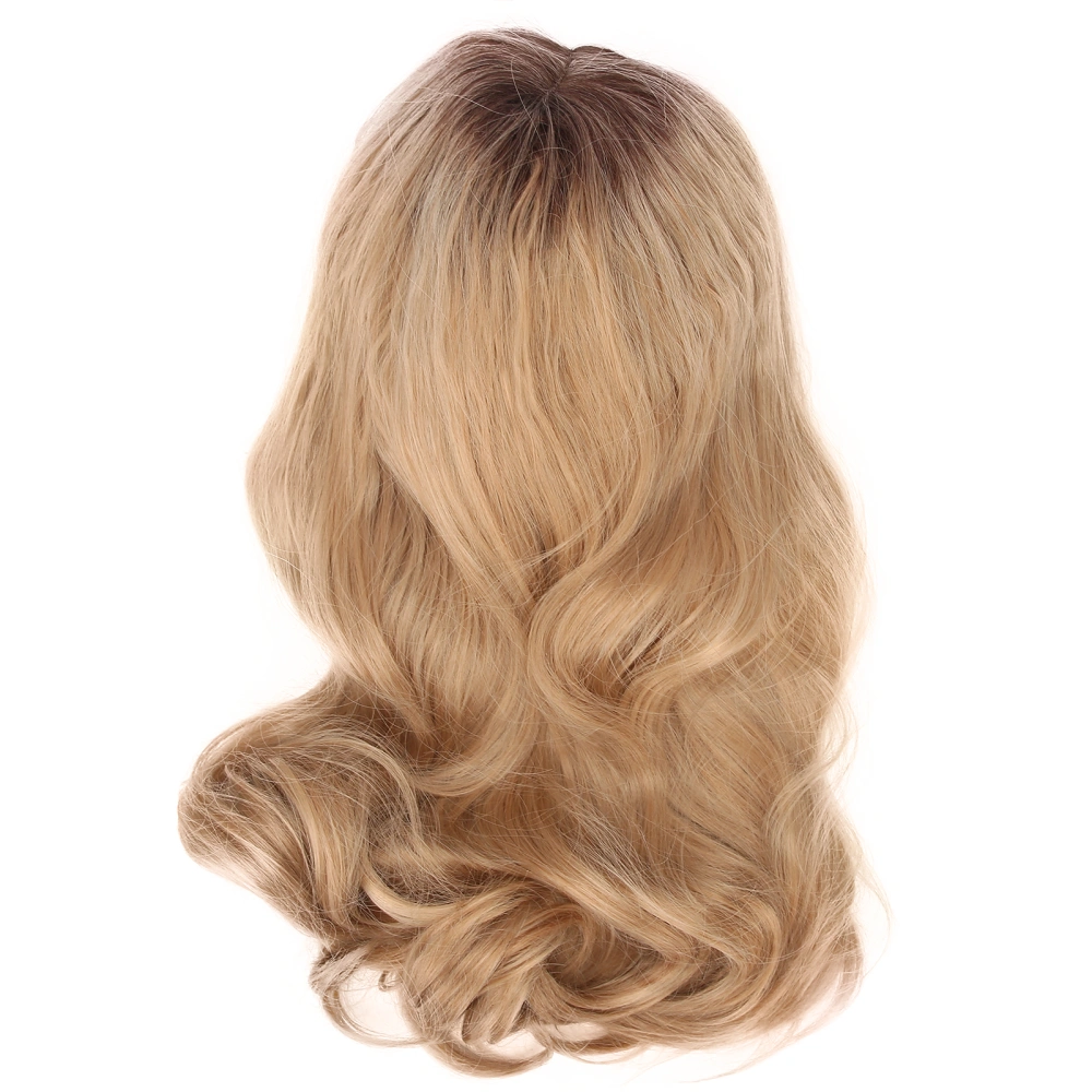 Blonde Daily Wear Lace Wig Women Long Curly Stylish Wig for Cosplay Halloween Party