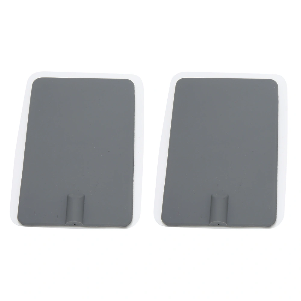 2pcs Silicone Electrode Pad Soft Electrode Patch for Physiotherapy Instrument Gray 7 x 11cm