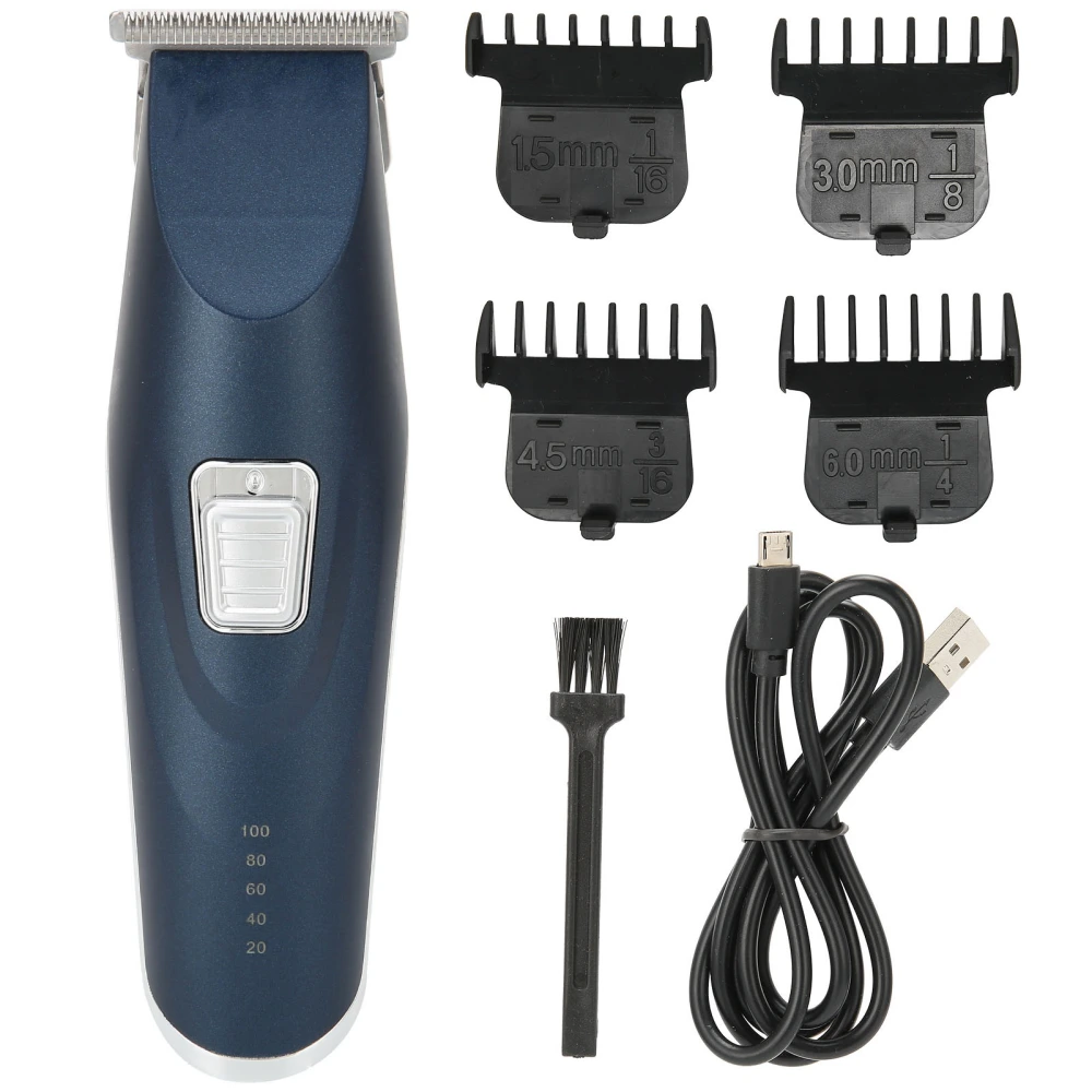 Men Professional Hair Clippers USB Rechargeable Hair Trimmer Hair Cutting Grooming Kit