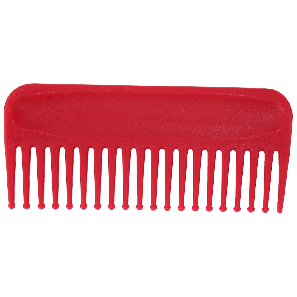 Wide Tooth Combs Hair Detangling No Handle Comb Wet Dry Hair Style Combs for Salon HomeRed