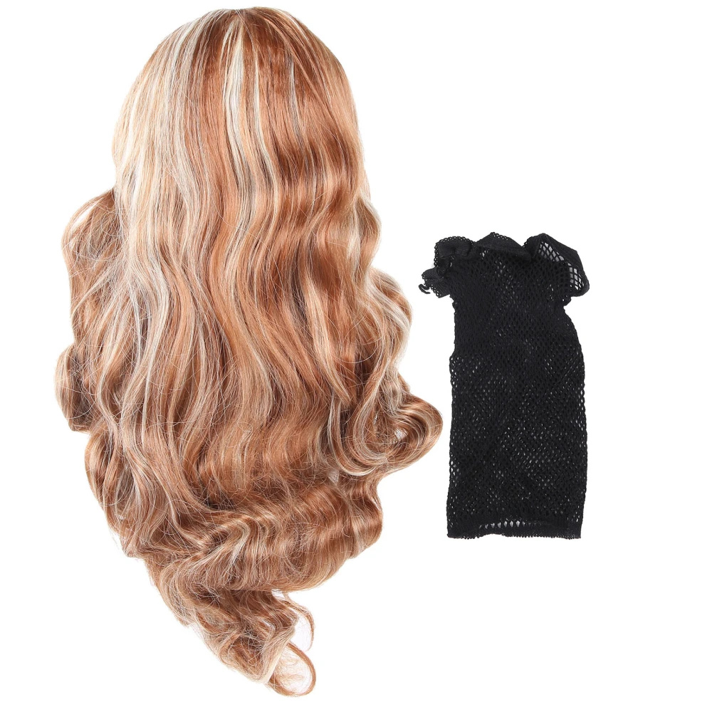 Women Long Curly Wig Girls Wavy Fluffy Daily Cosplay Party Halloween Synthetic Wigs