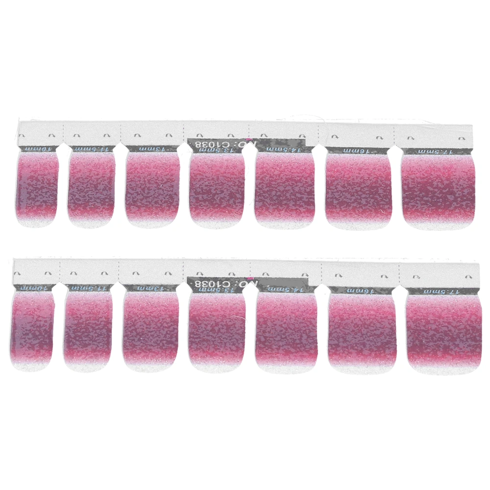 Gradient Nail Art Transfer Sticker SelfAdhesive Nail Polish Strips Full Wraps Decals(38 )