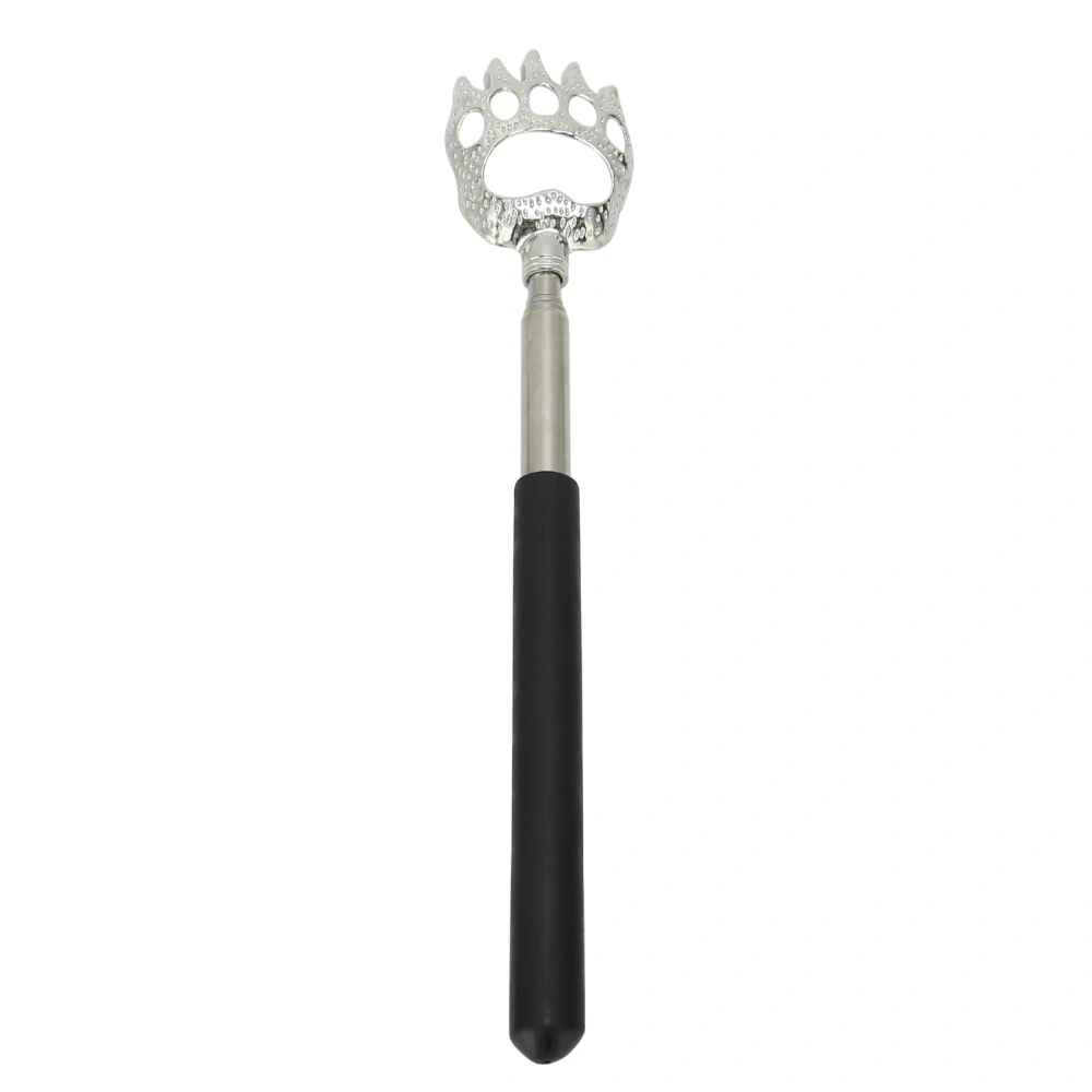 Telescoping Back Scratcher Household Stainless Steel Extendable Back Scratcher MassagerBlack