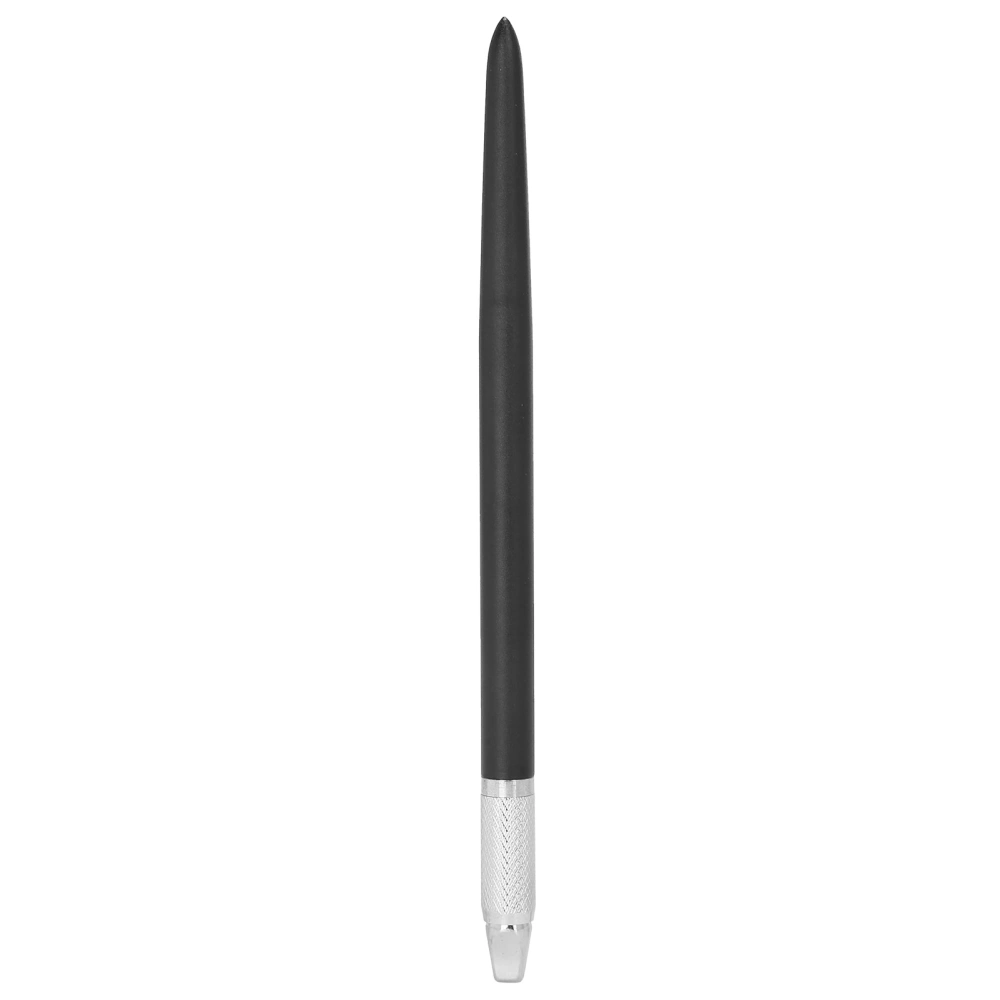 Slot Type Makeup Eyebrow Lip Manual Tattoo Pen Metal Microblading Pen AccessoryMatte Black